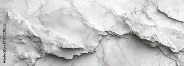 Obraz Abstract white marble with textures and veins pattern