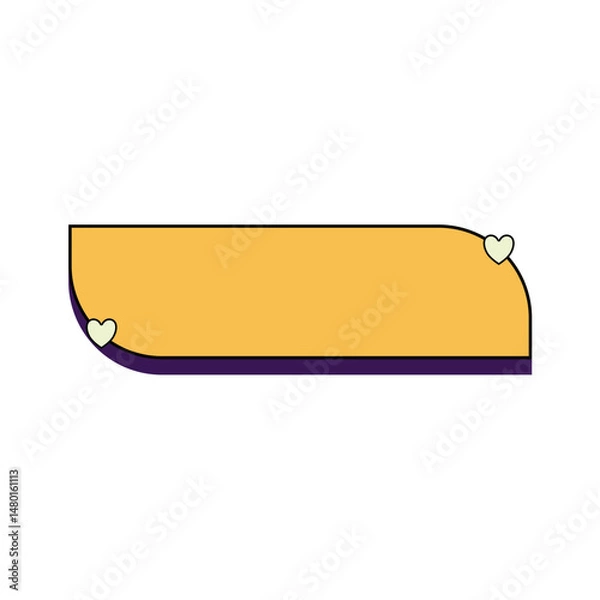 Obraz Retro Text Box Frame. Vintage Style Vector Illustration