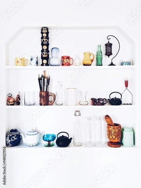 Fototapeta A Shelf of Chachkies 