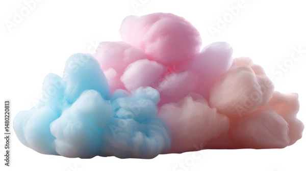 Obraz Colorful Cloud Abstract: A vibrant abstract image showcases a billowing mass of multicolored clouds, a mesmerizing spectacle of nature-inspired beauty, evokes a sense of wonder.
