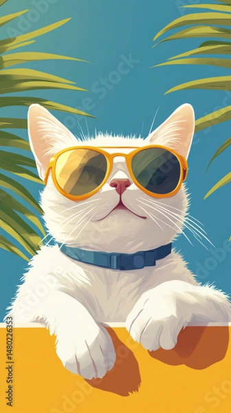 Obraz cat in sunglasses