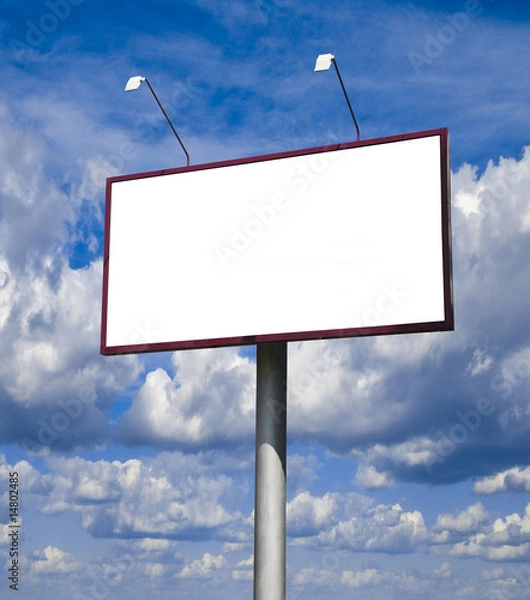 Obraz Blank big billboard over blue sky, put your text here