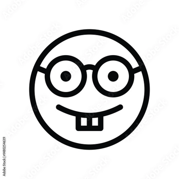 Fototapeta 10 nerd line icon illustration vector graphic.eps