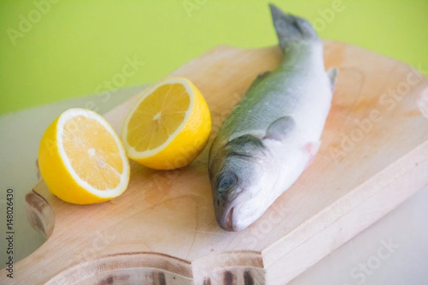 Obraz fish and lemon