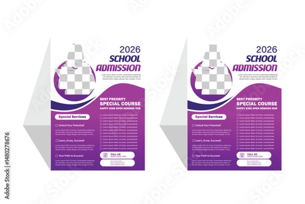 Obraz Education flyer templet design for 2026