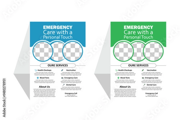 Obraz Medical Flyer Templet Design