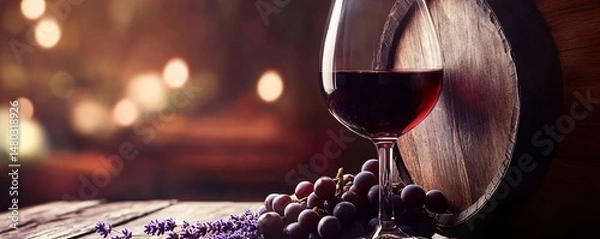 Fototapeta Deep Wine Background Wallpaper with Bright Lavender Light