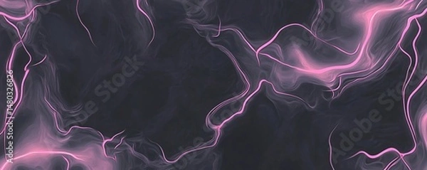 Fototapeta Dusty Charcoal Background with Neon Mauve Light Wallpaper