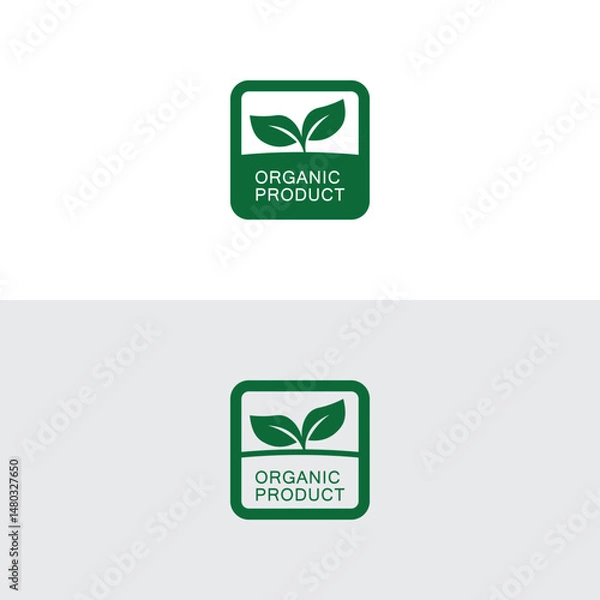 Obraz 100% vegan logo vector badge. Suitable for product label