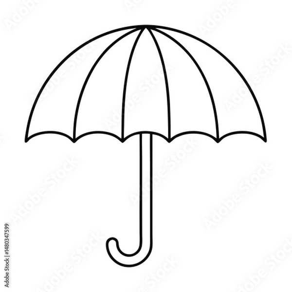 Fototapeta umbrella isolated on white background