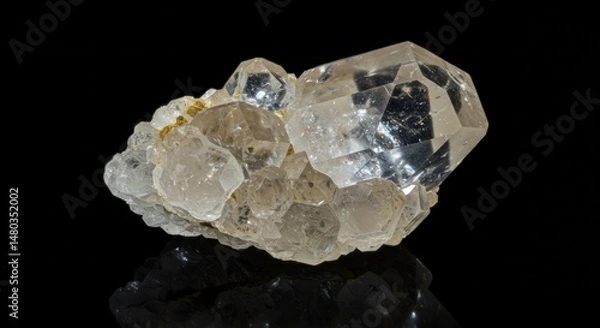 Fototapeta Quartz Crystal Cluster - Photo