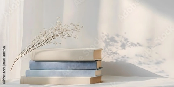 Fototapeta Open Book with White Cover Displaying the Word Text on Pages Ideal for Educational and Literary Design Projects
christmas decoration on the table