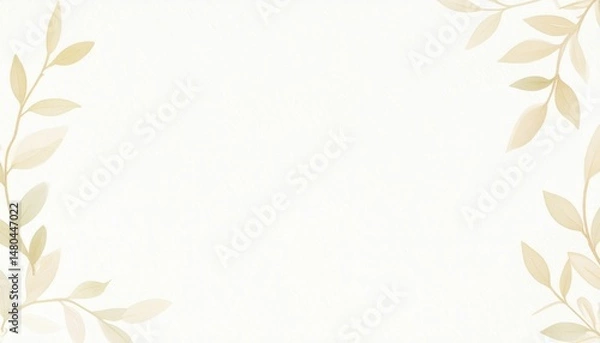 Fototapeta Creating elegant floral designs for invitations studio graphic art minimalist close-up aesthetic appeal