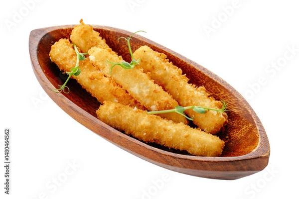 Fototapeta pizza on a white background. food for the menu and delivery site
