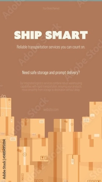 Fototapeta Delivery Story / Vertical / Part 04