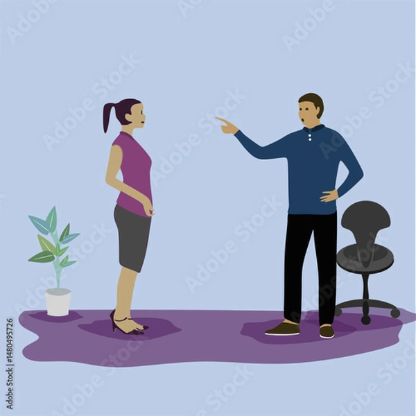 Fototapeta Vector illustration featuring diverse professions including business professionals in office meetings, doctors, nurses, chefs, and teachers. Scenes show different types of communication such as team d