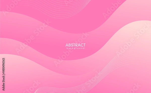 Fototapeta abstract pink background with waves