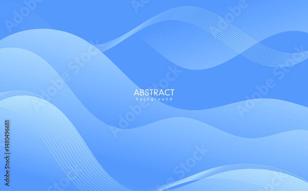 Obraz Abstract blue wave background