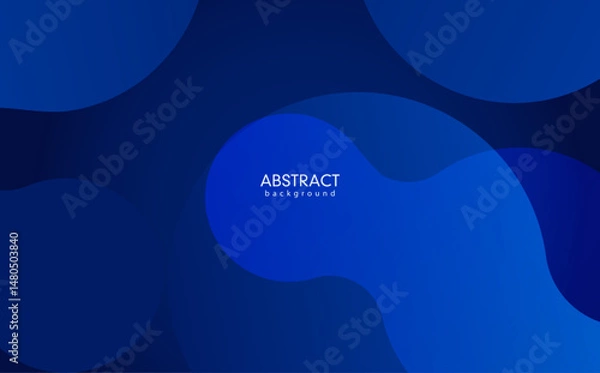 Obraz abstract blue background with circles