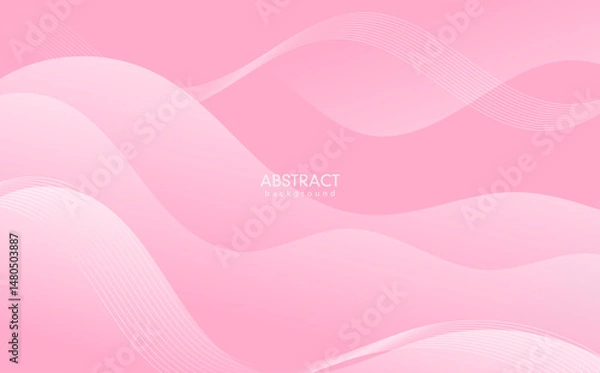 Obraz Pink background with hearts