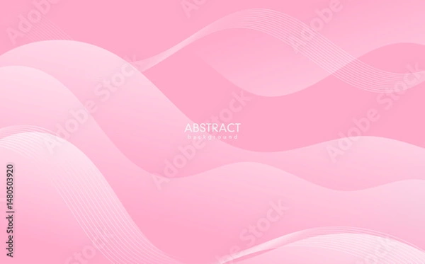 Obraz Abstract pink background with hearts