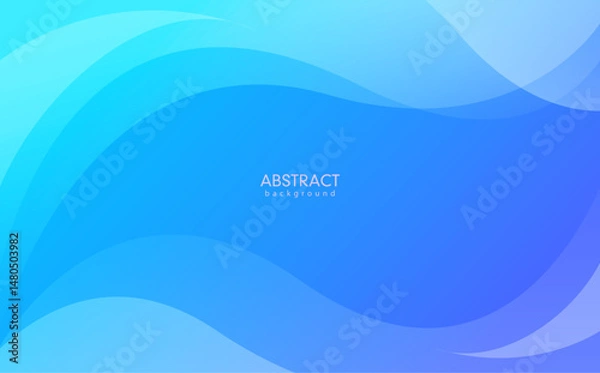 Obraz blue wave background