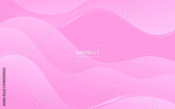 Obraz Abstract pink background with waves