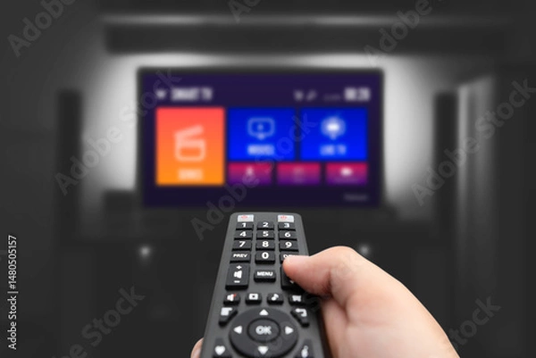 Obraz VOD multimedia TV streaming concept