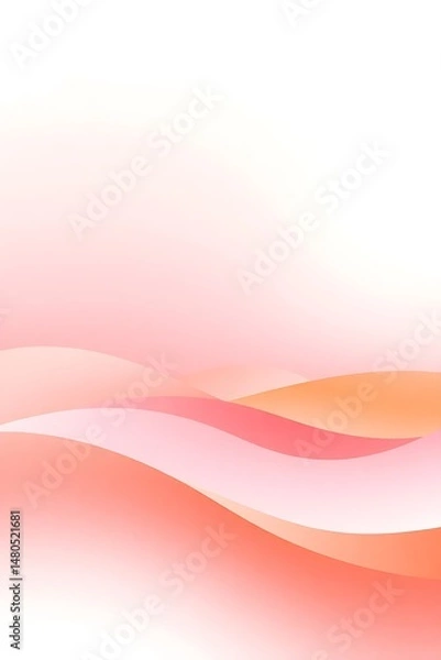 Fototapeta Subtle Gradient Waves and Colors Modern Background