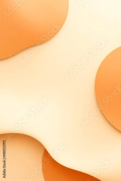 Fototapeta Modern Abstract Orange and Yellow Shapes Background