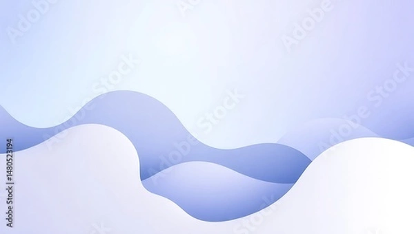 Fototapeta Abstract Wavy Purple Layers Gentle Background Design