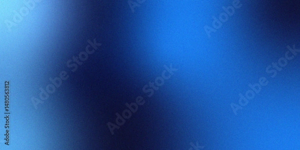Fototapeta Pastel navy blue gradient foil shimmer background texture dark royal blue grainy texture foil design, color gradient, ombre. Rough, grain, noise. Colorful bright spots.