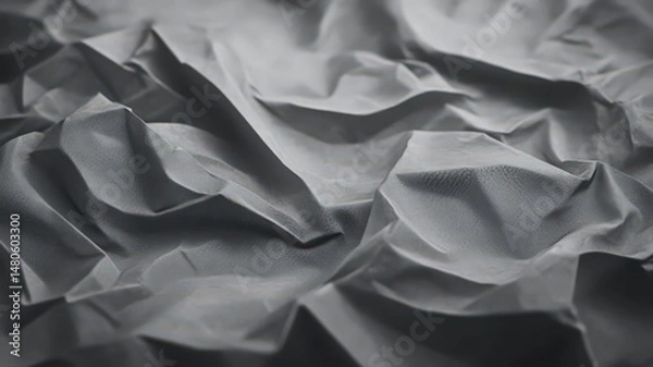 Obraz Grayscale Crumpled Metal Sheet Texture