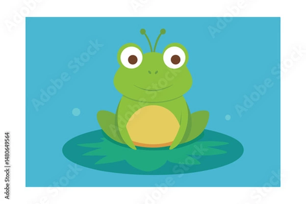 Fototapeta frog on a leaf