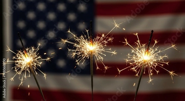 Fototapeta july 4th fireworks