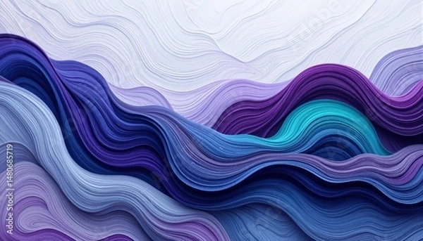 Fototapeta Purple Blue Abstract Background Image, Curve, Light, Glitter, Gradient, Banner Texture Advertising Poster