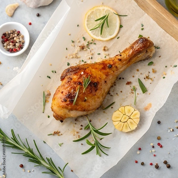Obraz roasted chicken legs