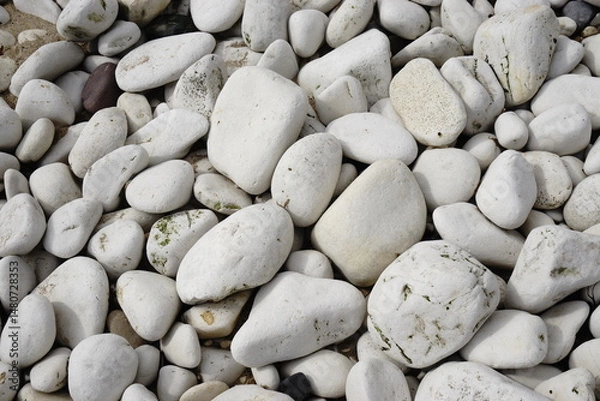 Obraz white pebbles on the beach