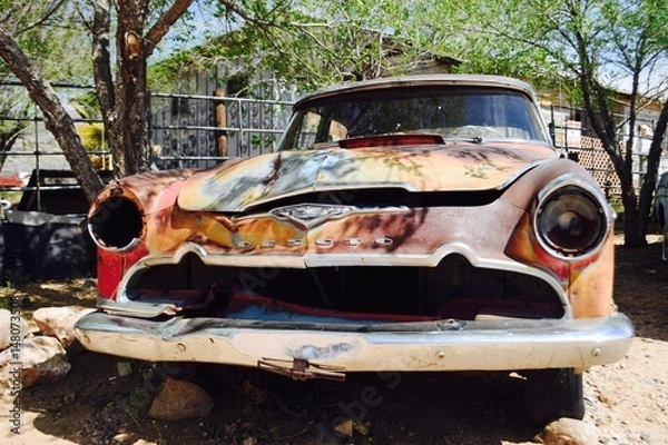 Fototapeta Oldtimer wreck along Route 66