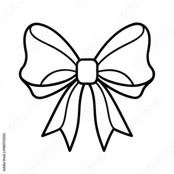 Obraz bow isolated on white background