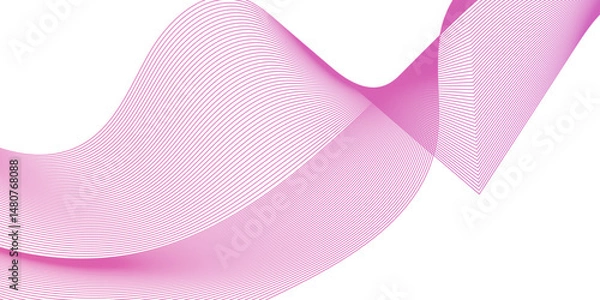 Fototapeta Abstract wave blend stripes lines white background. Vector curve line pattern mesh. Technology lines flow and motion energy blend.	
