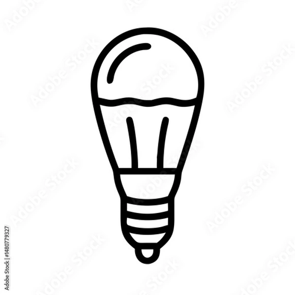 Fototapeta Icon of a Light Bulb