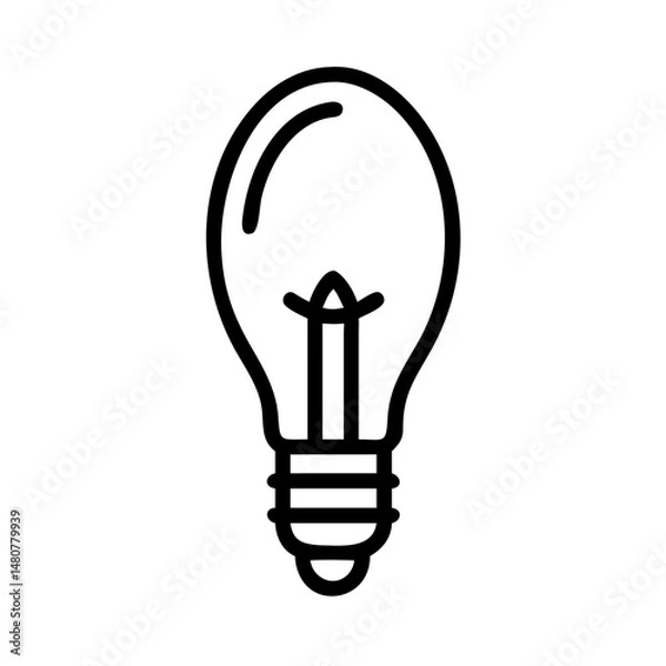 Fototapeta Icon of a Light Bulb
