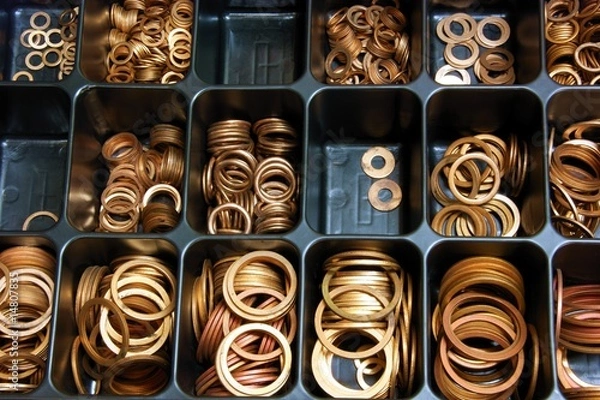 Obraz Kupfer-Dichtringe