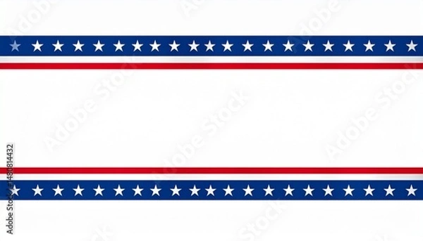 Fototapeta Patriotic Ribbon with Flag Motif for Memorial
