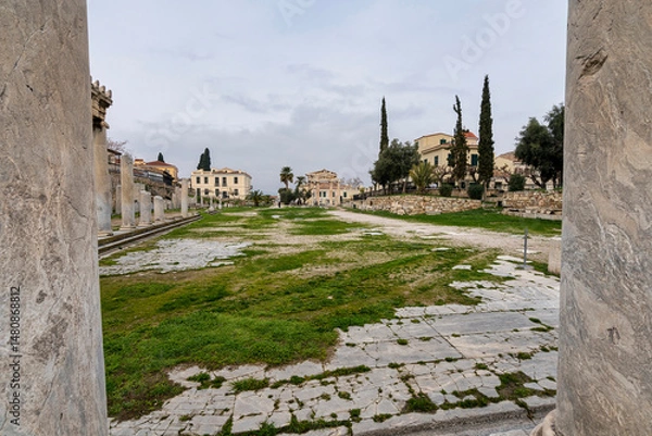 Obraz Colonnade and Open Forum of Roman Agora
