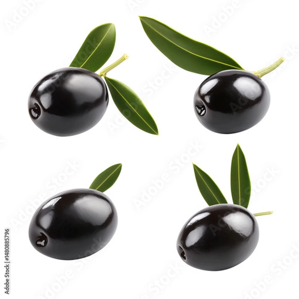 Fototapeta Realistic digital photo of a bouquet of pastel roses, full bloom, natural lighting, and shadows - A clean and simple photo of two whole black olives on transparent png background. Ai generated