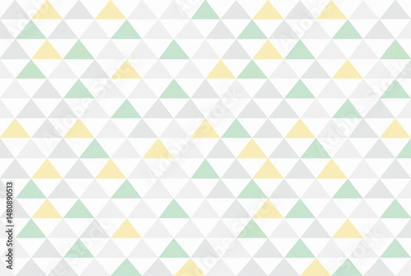 Fototapeta Soft Pastel Geometric Triangle Pattern, Gentle Minimalist Abstract Design

