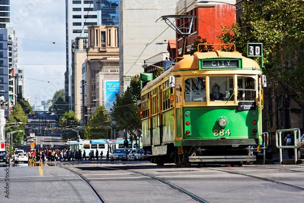 Fototapeta Tramwaj w Melbourne