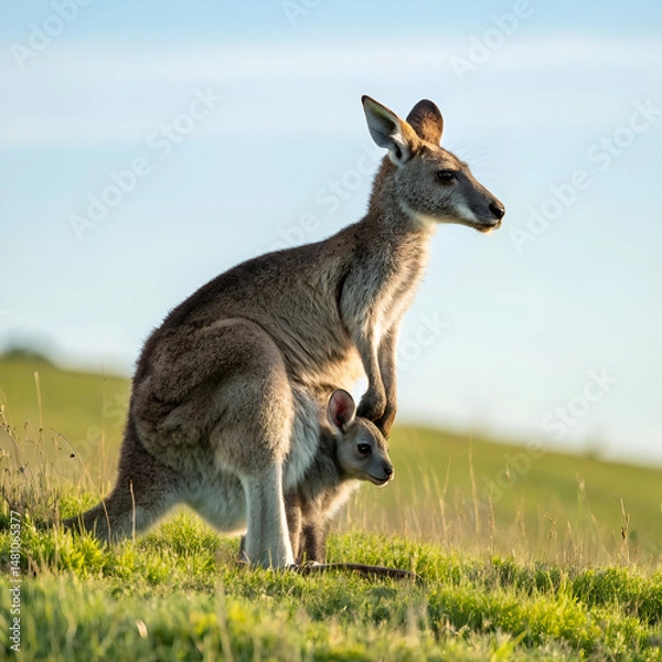 Obraz kangaroo in the grass